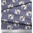 thumbnail image 2 of Soimoi Tissu Poly Georgette Labrador Chien Imprimé Tissu 1 Yard 42 Pouces de Large, 2 of 3