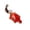 Rouge, variante sur Birdeem Instruments de Musique pour Enfants Instrument de Musique Débutants Instrument de Musique Tortue 6 Trous Flûte à Trous en Céramique Porcelaine Blanche Instrument à Vent pour Enfants