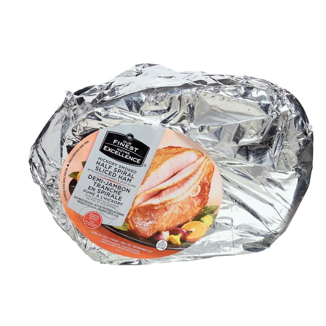 Our Finest Hickory Smoked Half Spiral Sliced Ham, 1 piece, 2.94 - 4.30 KG