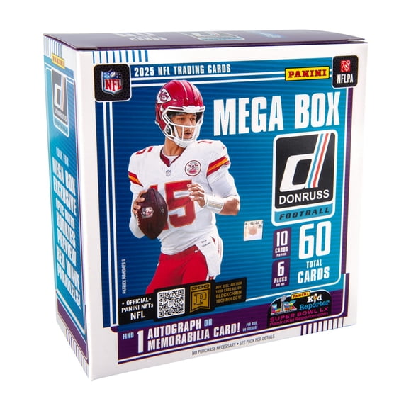 2025 Panini Donruss Football Trading Cards Mega Box
