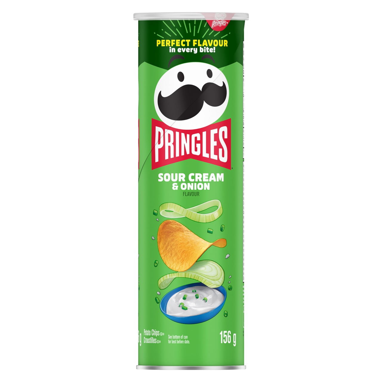 Pringles Sour Cream & Onion Flavour Potato Chips 156 G