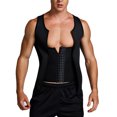 thumbnail image 3 of Men Shapewear Slimming Body Shaper Compressed Shirt Tank Top with Zipper Underwear for Tummy Control,, 3 of 5