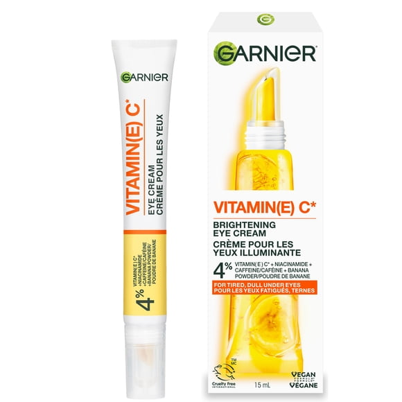 Garnier Crème pour les Yeux à la Vitamine C, Crème pour les Yeux Illuminante