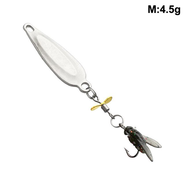 Cuillère Spinner Appât en Métal Micro Leurre de Pêche Petits Sequins Appâts
