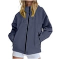 thumbnail image 2 of Yuyuzo Womens Rain Jacket Waterproof Lightweight Windbreaker Jacket Plus Size Raincoat with Pockets, 2 of 7