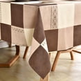 thumbnail image 2 of Fall Sunflower Vinyl Tablecloth Rectangle Plastic PVC Oilcloth Tablecloths Wipeable Table Cloth Cover for Foot Folding Tables Kitchen Dining Room Table Crafting x, 2 of 7