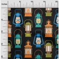 thumbnail image 2 of oneOone Polyester Lycra Black Fabric Retro Lantern Sewing Material Print Fabric By The Yard 56 Inch Wide, 2 of 5