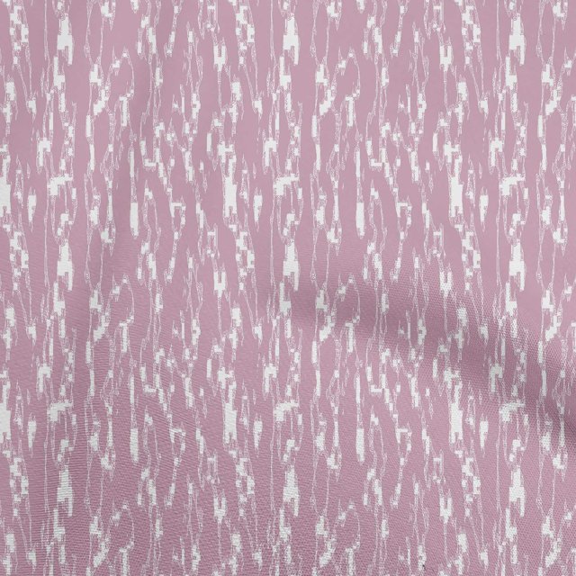 oneOone Georgette Viscose Rose Pink Fabric Abstract Craft Projects Decor Fabric Printed By The Yard 42 Inch Wide