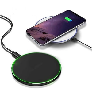 Chargeur sans fil ultra-mince Chargeur de téléphone mobile sans fil métal 15W Chargeur sans fil charge rapide