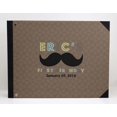 thumbnail image 3 of Darling Souvenir Moustache Brune et Pois Livre d'Or de Fête d'Anniversaire Couverture Reliée Rigide Personnalisée Imprimée Registre de Souvenirs-9 x 12 Pouces, 3 of 5