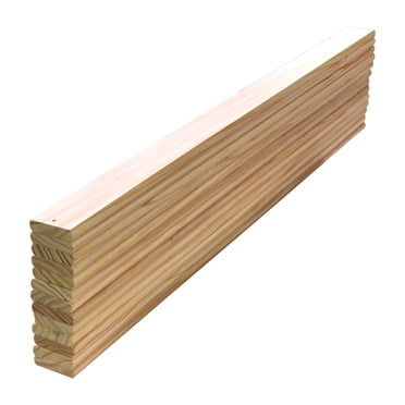 Wood To The World Solid Pine Wood Bed Slats 54 inches Long x 2.75 Wide, Mattress Support Pack of 13 Count, Full Size