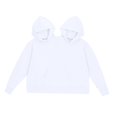thumbnail image 3 of Esquirla Couple Hoodie Oversized Outerwear Fashionable Intimate Matching Sweatshirts White, 3 of 5