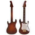 thumbnail image 1 of Electric Guitar Model, Electric Guitar Model Toy  Appearance White Coffee  For Friend For Graduation Ceremony, 1 of 8