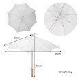 thumbnail image 1 of Handmade Lace Flower Embroidery Parasol Wedding Bride Photography Umbrella, 1 of 7
