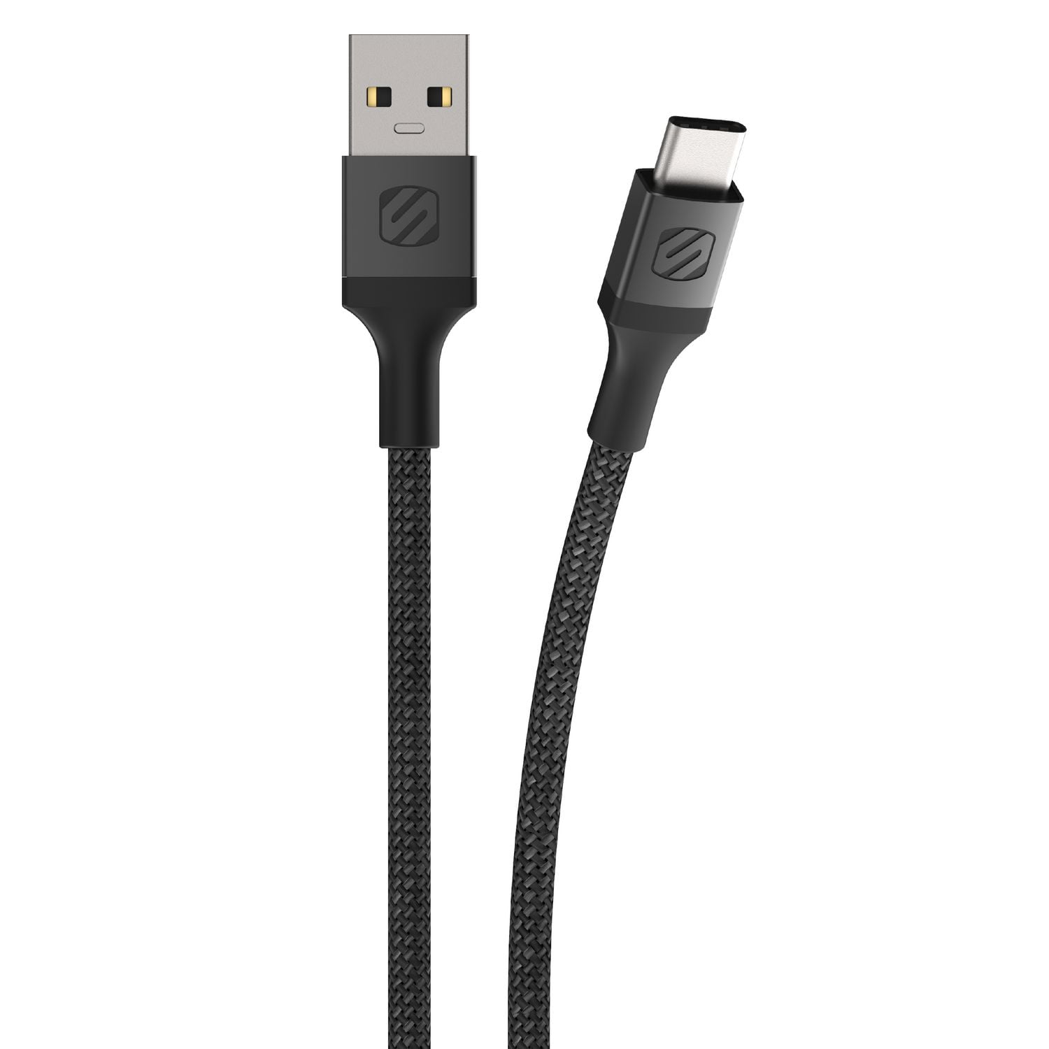 Câble tressé Scosche CAB10-SP USB-A vers USB-C Charge & Sync 10 pieds Noir