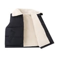 thumbnail image 1 of FAOWME 2025 Winter Children Vest Lamb Coat Black 3-4 Years, 1 of 4