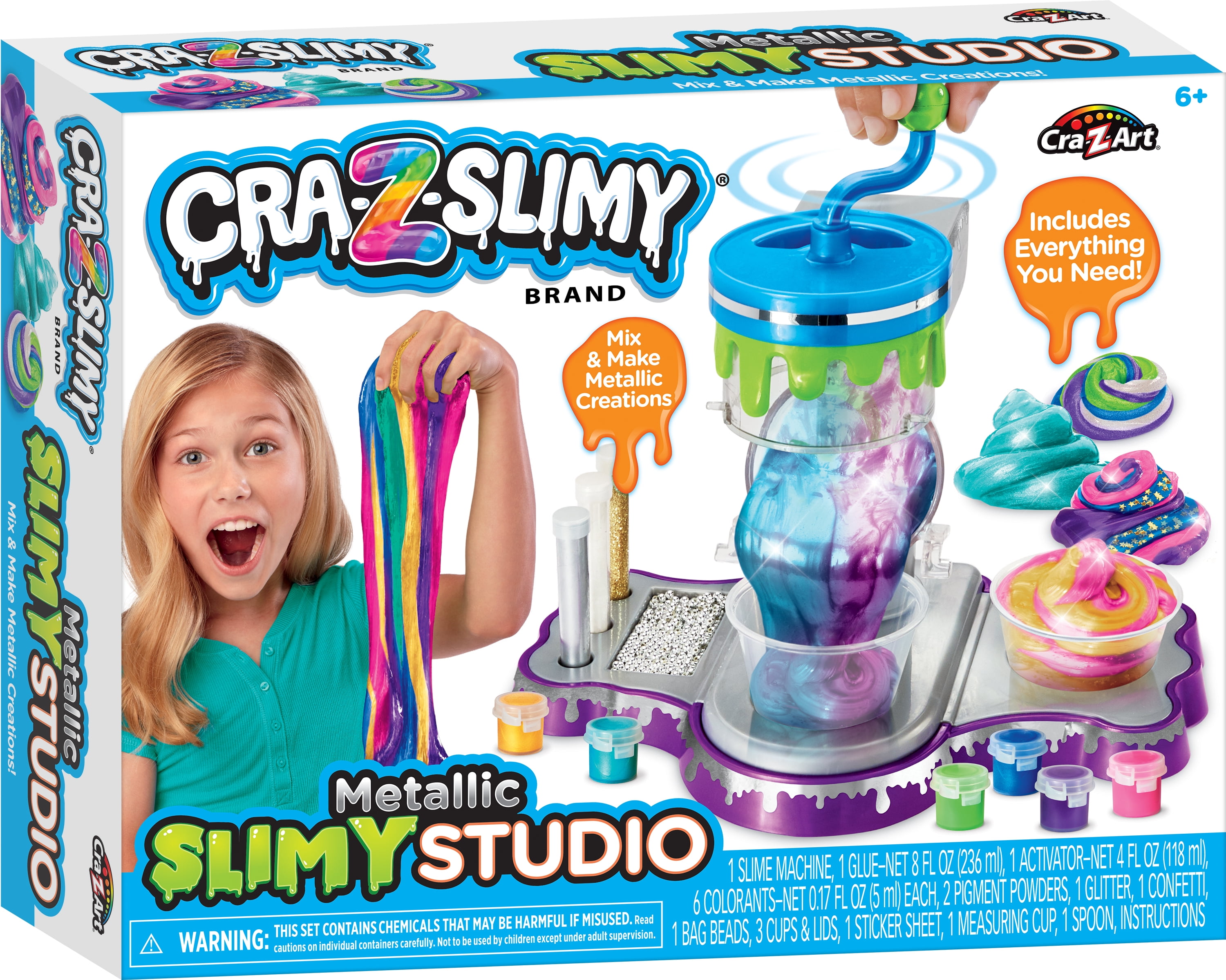 SILK CREATE SLIM トライアルセット Cra-Z-Art Cra-Z-Slimy Multicolor Metallic Slime Studio, Slime