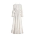thumbnail image 4 of Gspmoly Robes d'Été pour Femmes, Robe Décontractée pour Femmes à la Mode, Robe à Col Rond à Manches Longues, Robe Longue à Taille, Robes de Cocktail pour Femmes Économies, 4 of 6