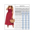 thumbnail image 2 of Julyccc Robe Maxi Boho Sans Manches pour Femmes, Robe d'Été de Plage à Boutons, 2 of 4