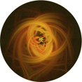 thumbnail image 1 of Ahgly Company Tapis Rond Lavable en Machine Intérieur Transitionnel Noir Brun, 3 Pieds Rond, 1 of 7
