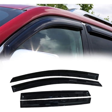 GFDYREE JJ 94383 For 2013-2018 Escape Dark Smoke Wind Sun Rain Guard Vent Shade Deflector Window Visors Out Channel Style