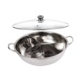 thumbnail image 3 of Shangren Shabu Shabu Divider Hot Pot Tabletop Three Meal Pot for Camping Home Kitchen 33.2cm, 3 of 7