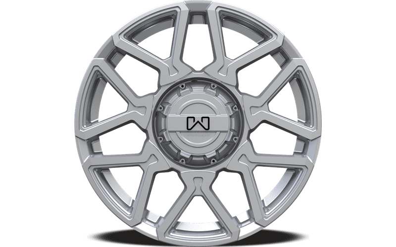 Set of four (4) Wildland Cyclone rims - 17x8 inch Silver alloy wheels for 2018 - Present Jeep Wrangler JL
