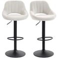 thumbnail image 1 of HOMCOM Tabourets de Bar Ensemble de 2 Tabourets de Comptoir Pivotants Réglables, 1 of 10