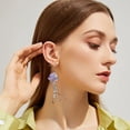 thumbnail image 3 of Earrings For Women Clear Resin Dangling Drop Earrings Handmade Boho Transparent Fringe Statement Jewelry, 3 of 4
