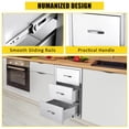 thumbnail image 4 of AKDSteel Outdoor Kitchen Drawers, Flush Mount Triple Access Bbq Drawers With Stainless Steel Handles For Patio Grill Stations, 4 of 8