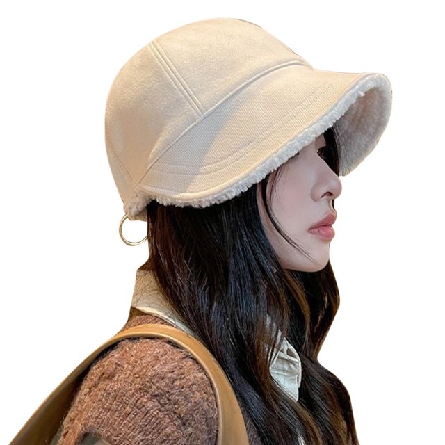 Fuzzy Bucket Hats,Woman Winter Bucket Hat Woman Fisherman Hat Winter Outdoor Hat Exquisite Design