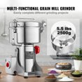 thumbnail image 2 of KFFKFF 2500g Commercial Spice Grinder Electric Grain Mill Grinder High Speed, 2 of 9