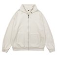 thumbnail image 2 of Pisexur Mens Winter Jacket Man Solid Color Button Zipper Cardigan Hooded Coat Mens Winter Coat Windbreaker Jacket Warming Jacket, 2 of 3