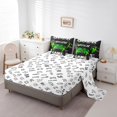 thumbnail image 3 of Green Gaming Headsets 7 Piece Comforter Set Full Bed in a Bag,Pc Gamer Bedding Sets Video Game Sheet Set with Comforter, 3 of 5