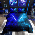 thumbnail image 1 of Erosebridal Gaming Lightsaber Bedding Queen Comforter Set, Neon Lightning Down Comforter, Modern Fashion Decor, Reversible, 1 of 8