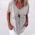 thumbnail image 3 of Birdeem T-Shirt à Manches Courtes Imprimé pour Femmes, 3 of 4