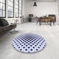thumbnail image 4 of Ahgly Company Tapis d'Intérieur Lavable en Machine Carré Transitionnel Lavande Bleu, 5 Pieds Carré, 4 of 7