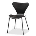 thumbnail image 4 of Baxton Studio Jaden Modern & Contemporary Dining Chairs, Black (Set of 4), 4 of 5