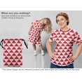 thumbnail image 5 of oneOone Viscose Jersey Red Fabric Geometric Sewing Craft Projects Fabric Prints By Yard 60 Inch Wide, 5 of 5