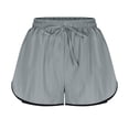 thumbnail image 3 of Plebaso Women's 2 in 1 Running Shorts Elastic Waist Drawstring Athletic Shorts Lightweight Workout Shorts, 3 of 6
