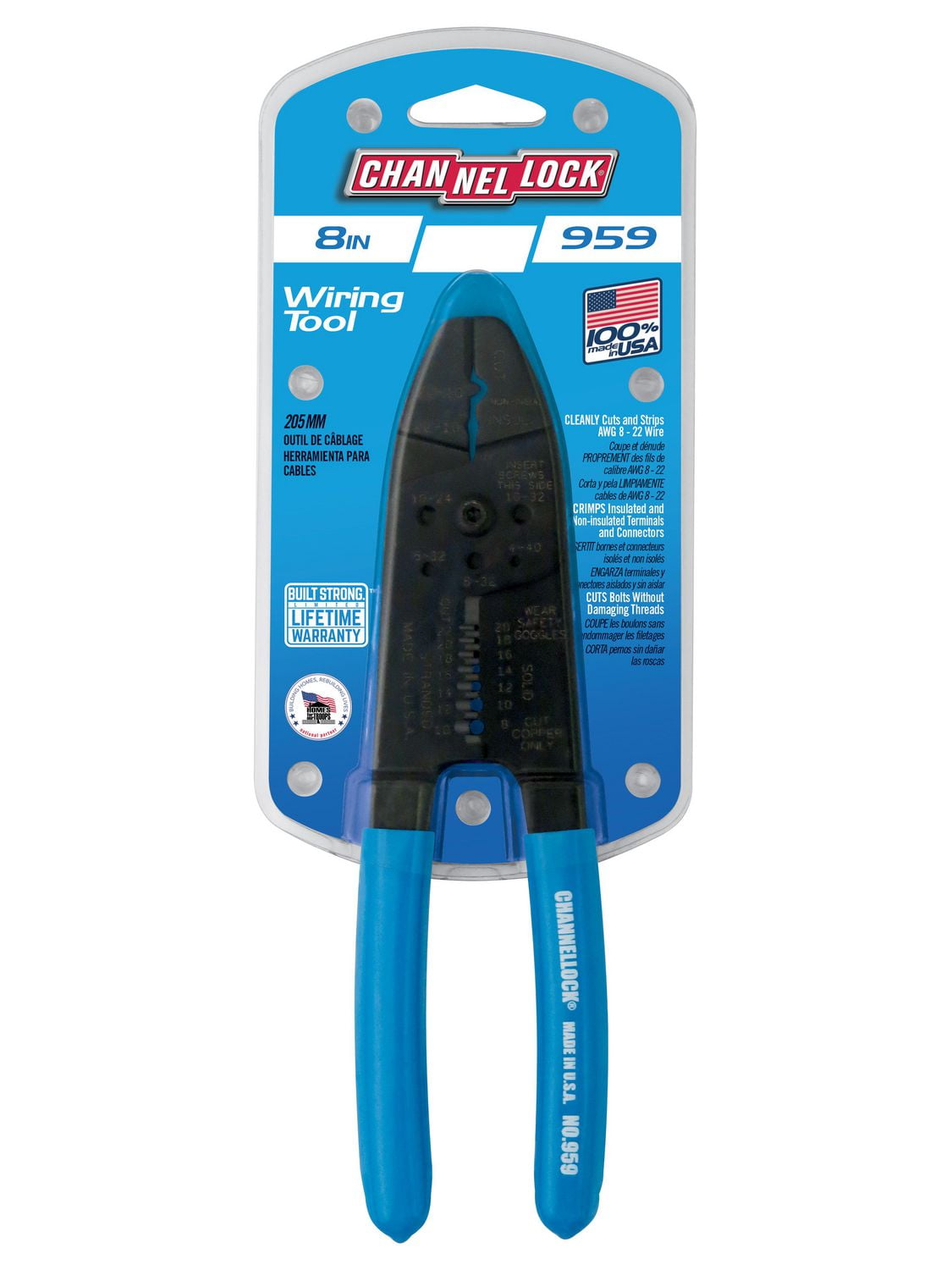 CHANNELLOCK 8" Wire Stripper