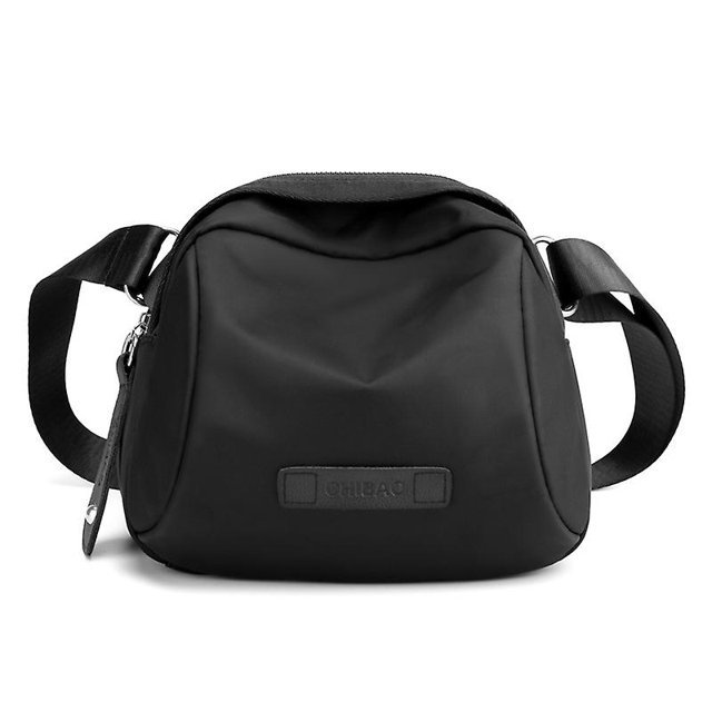 Casual Nylon Shell Bag, Small Crossbody Bag For Women, Zipper Closure Purse For Everyday