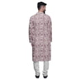 thumbnail image 3 of Atasi Long Sleeve Kurta Printed Button Down Asymmetric Designer Kurta For Boys, 3 of 5