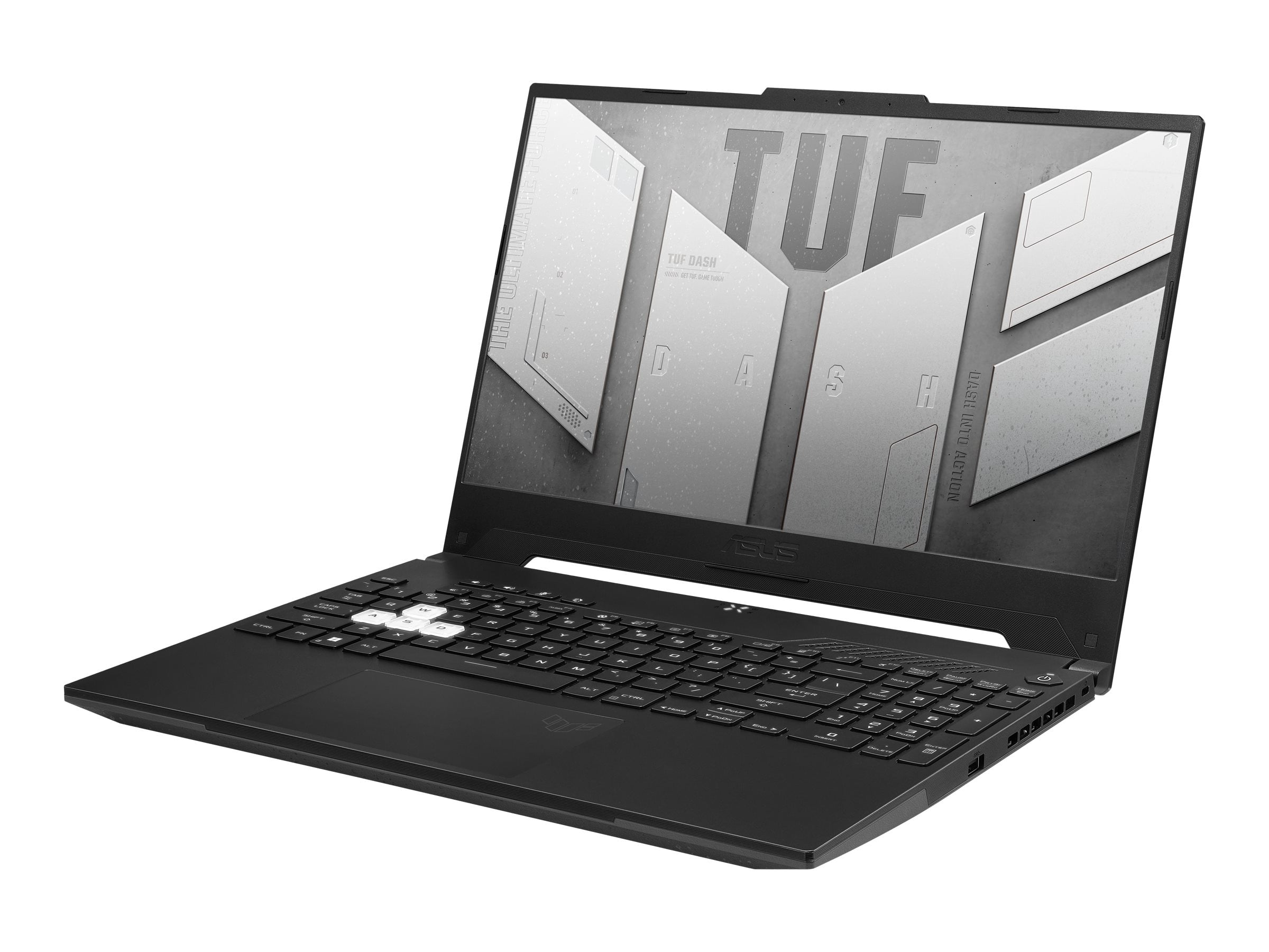 ASUS TUF Dash F15 FX517ZE-ES73 - Intel Core i7 - 12650H / up to 4.7 GHz - Win 11 Home - GF RTX 3050 Ti - 16 GB RAM - 512 GB SSD NVMe - 15.6" 1920 x 1080 (Full HD) @ 144 Hz - Gigabit Ethernet - Wi-Fi 6 - off black