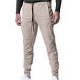 thumbnail image 1 of FAIWAD Mens Cargo Sweatpants Drawstring Elastic Waist Jogger Pants Sports Trousers with Pockets, 1 of 4