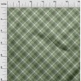 thumbnail image 3 of oneOone Cotton Cambric Olive Green Fabric Check Craft Projects Decor Fabric Printed By The Yard 42 Inch Wide, 3 of 4