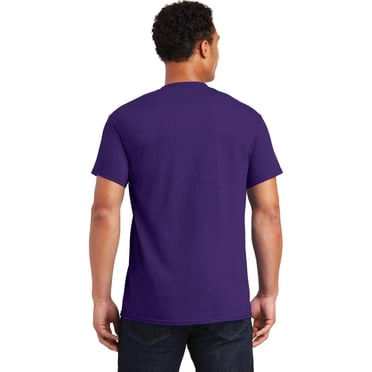 Gildan Men's Ultra Cotton Tee, Purple, Large