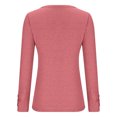 thumbnail image 5 of AherBiu Hauts à Manches Longues pour Femmes, Côtelés, Extensibles, Ajustés, Col Rond, Couche de Base, T-Shirts, Tunique, Chemisier, 5 of 5