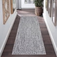 thumbnail image 1 of Garvee 2'x6' Runner Rugs Kitchen Entryway Braided Print Rugs, Machine Washable Non-Slip Low Pile Indoor Rugs for Hallway, Bedroom, Living Room, Gray, 1 of 8