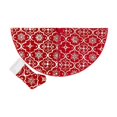 thumbnail image 1 of Red 35In Christmas Tree Skirt Christmas Tree Bottom Decoration For Merry Christmas Party Christmas Tree Decoration Comes With Socks Tree Skirt And Socks Set, 1 of 6